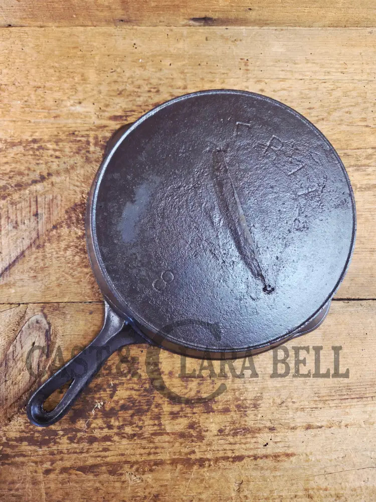 So unique converstion starter. Recast Erie #8 Cast Iron Skillet. See description Skillet