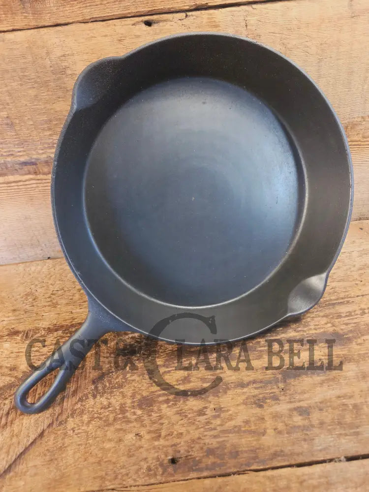 So unique converstion starter. Recast Erie #9 Cast Iron Skillet. Unique raised makerβs mark - Skillet
