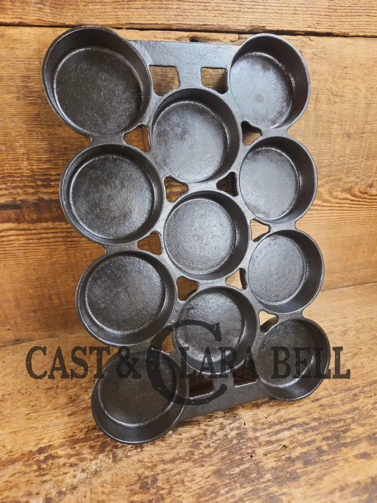 Sourdough English Muffins! HTF 1920βs Griswold No. 1 Gem Pan Variation 2 11 cup p/n 940. Rarity 6! Bakeware