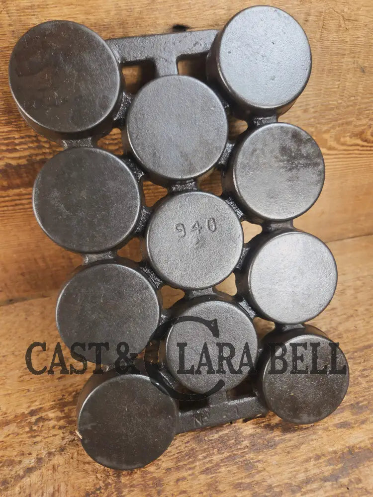 Sourdough English Muffins! HTF 1920βs Griswold No. 1 Gem Pan Variation 2 11 cup p/n 940. Rarity 6! Bakeware