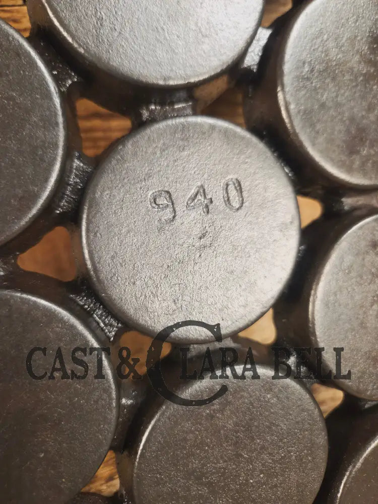 Sourdough English Muffins! HTF 1920βs Griswold No. 1 Gem Pan Variation 2 11 cup p/n 940. Rarity 6! Bakeware