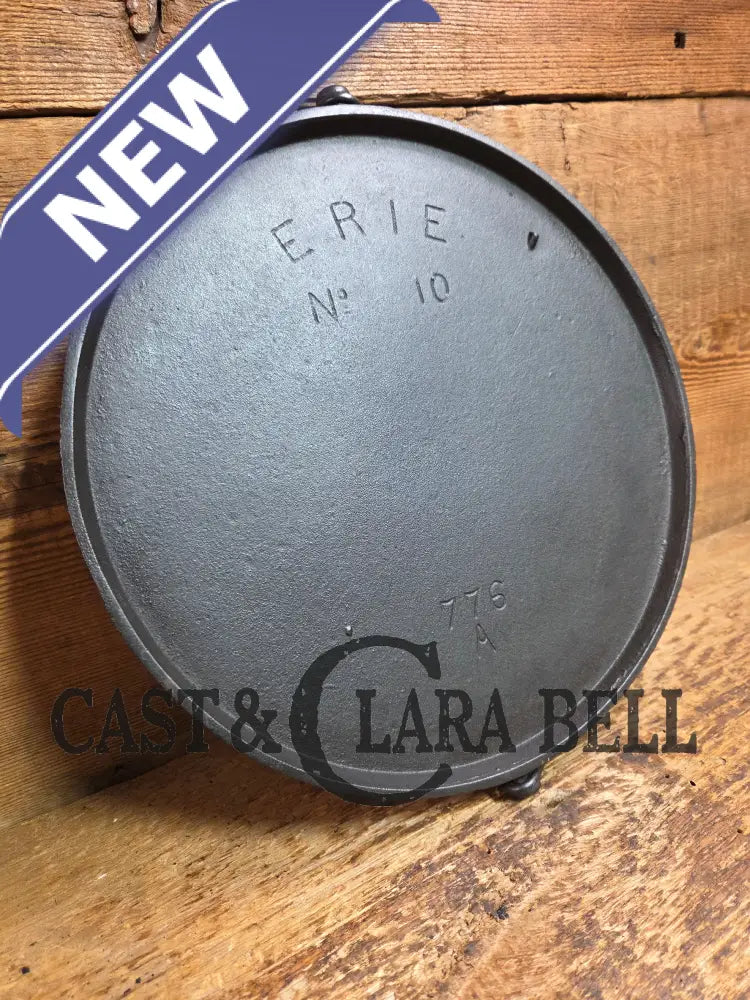 Spectacular and hard to find Griswold ERIE 3rd Series #10 Round Griddle with Bail! You don’t see these often! Griddle