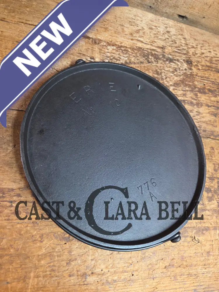 Spectacular and hard to find Griswold ERIE 3rd Series #10 Round Griddle with Bail! You don’t see these often! Griddle