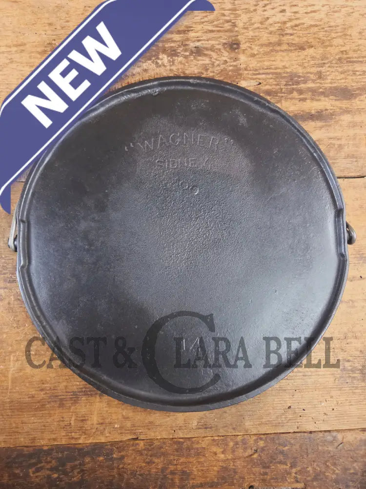 Spectacular piece! EARLY 1900’s Wagner arc straight logo #14 bailed round griddle SC24 - Griddle