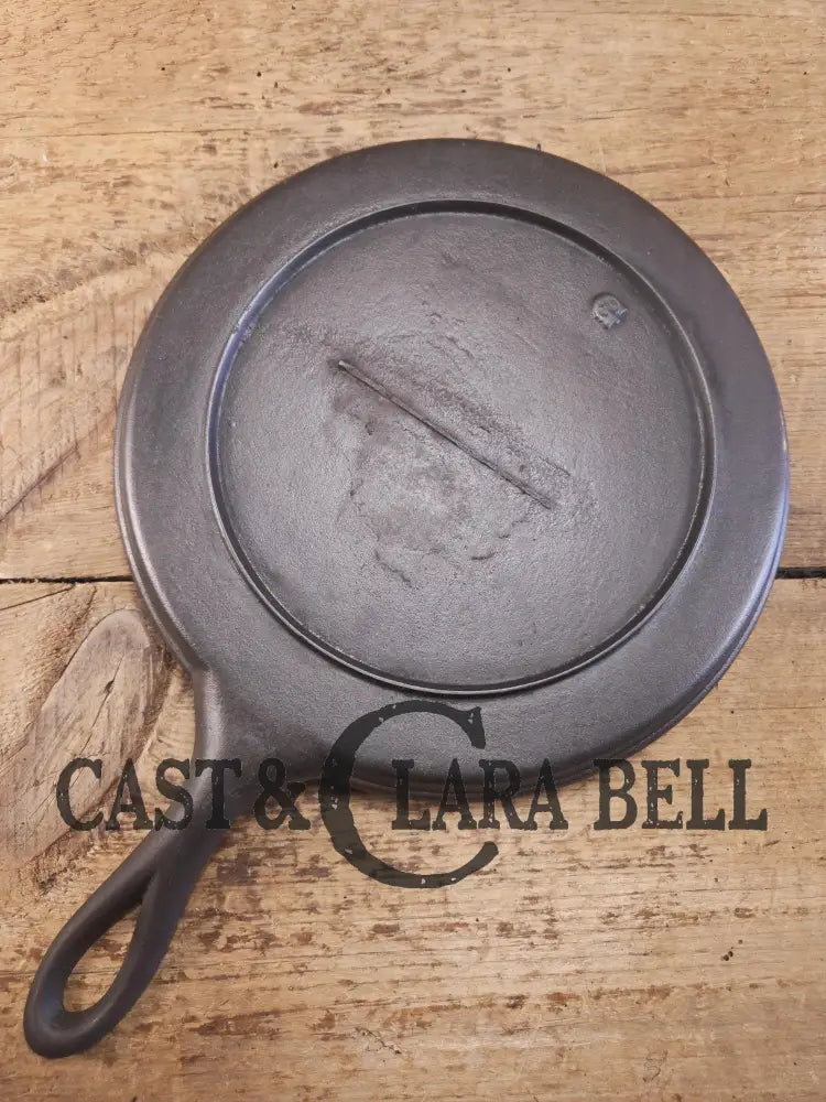 Super unique! Late 1800’s antique Gate marked Round Cast Iron Stove Eye Griddle. Elegant & hard working. Cool raised