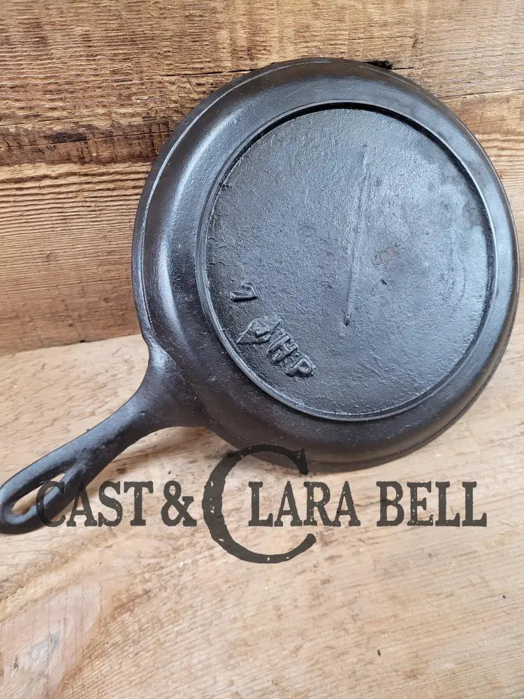 Sweet 1800โS Antique #7 Round โSnackโ Griddle With Gate Mark And Raised 7 J Hp! Perfect Size