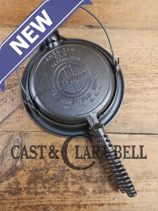 The BEST gift idea! Gorgeous Griswold #8 Cast Waffle Iron #151/151 Low base #152 Fully Restored and Seasoned! Waffle