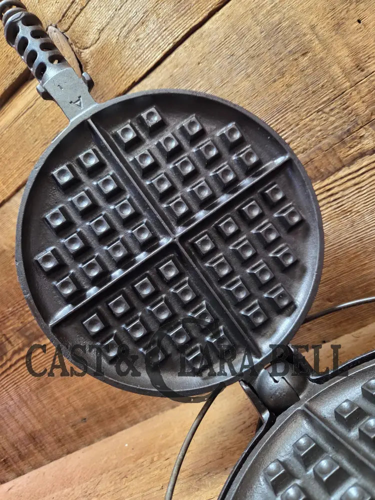 The BEST gift idea! Gorgeous Griswold #8 Cast Waffle Iron #151/151 Low base #152 Fully Restored and Seasoned! Skillet