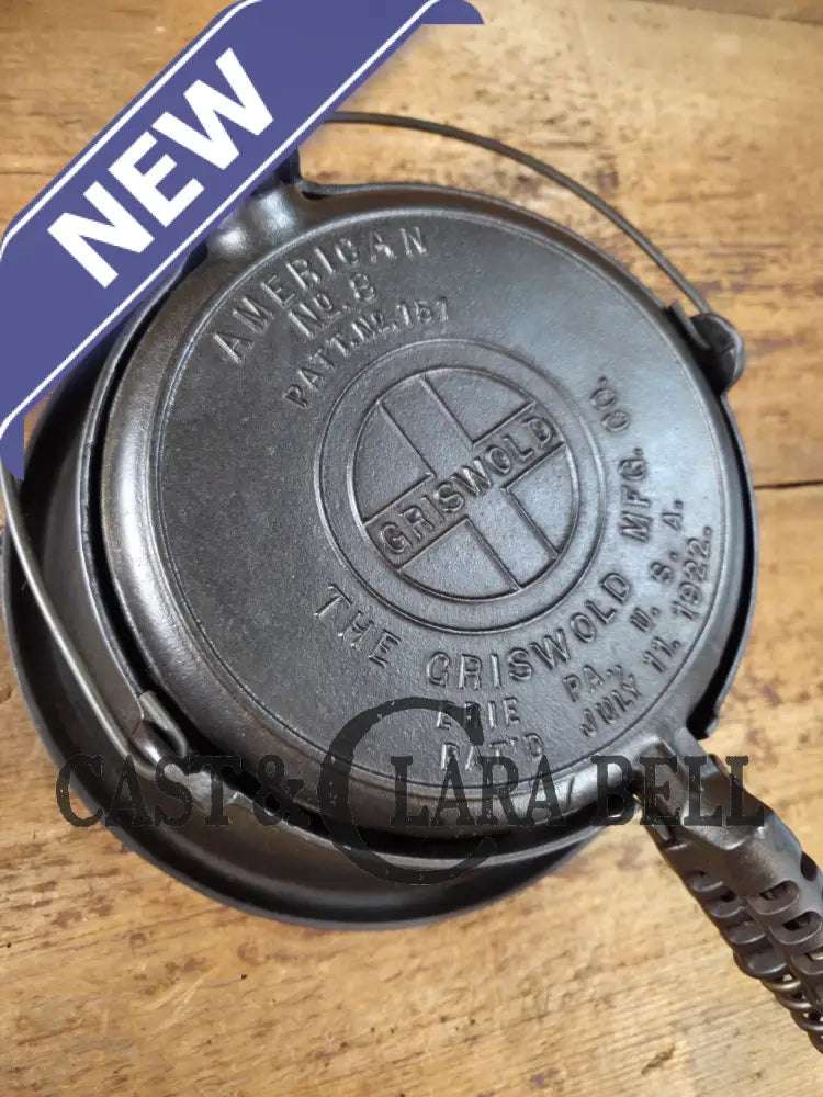 The BEST gift idea! Griswold #8 Cast Waffle Iron #151/151 Tall Base!! Ready to make Crispy Waffles! Waffle Iron