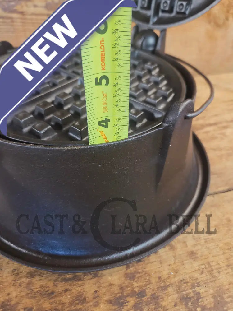 The BEST gift idea! Griswold #8 Cast Waffle Iron #151/151 Tall Base!! Ready to make Crispy Waffles! - Waffle Iron