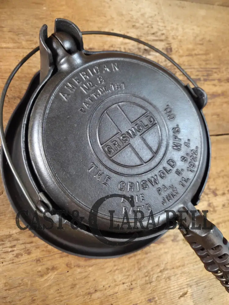 The BEST gift idea! Griswold #8 Cast Waffle Iron #151/151 Tall Base!! Ready to make Crispy Waffles! Waffle Iron
