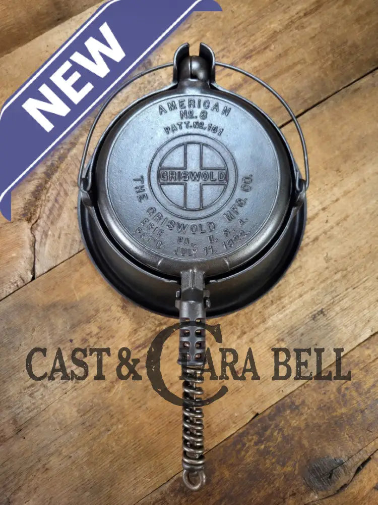 The BEST gift idea! Griswold #8 Cast Waffle Iron #151/151 Tall Base!! Ready to make Crispy Waffles! Waffle Iron
