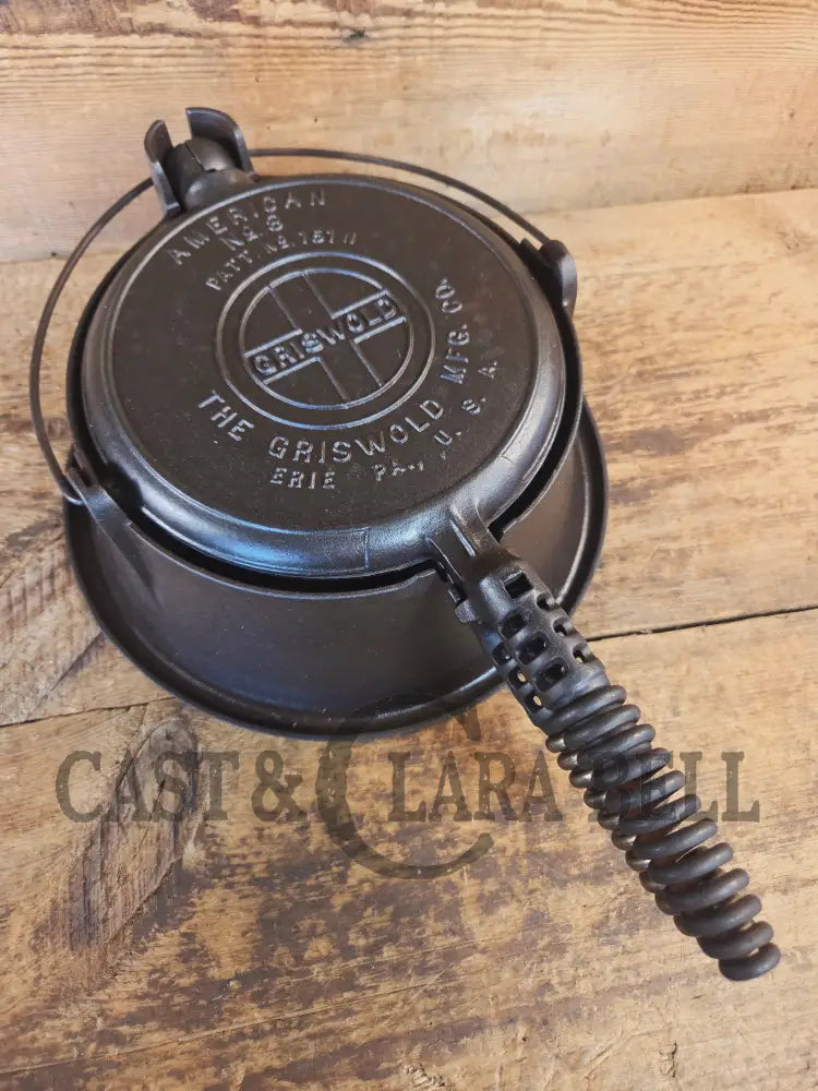 The BEST gift idea! Griswold #8 Cast Waffle Iron #151/151 Tall Base!! Ready to make Crispy Waffles! - Waffle Iron