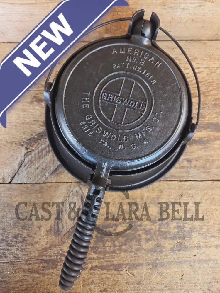 The BEST gift idea! Griswold #8 Cast Waffle Iron #151/151 Tall Base!! Ready to make Crispy Waffles! - Waffle Iron
