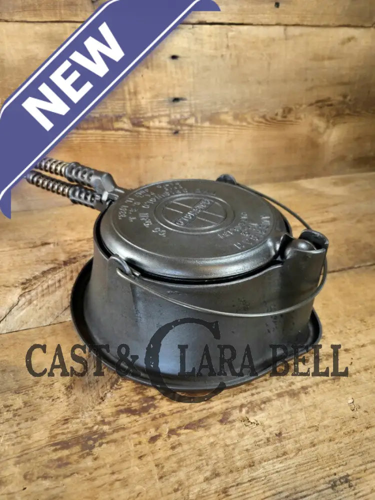 The BEST gift idea! Griswold #8 Cast Waffle Iron #151/151 Tall Base!! Ready to make Crispy Waffles! Waffle Iron