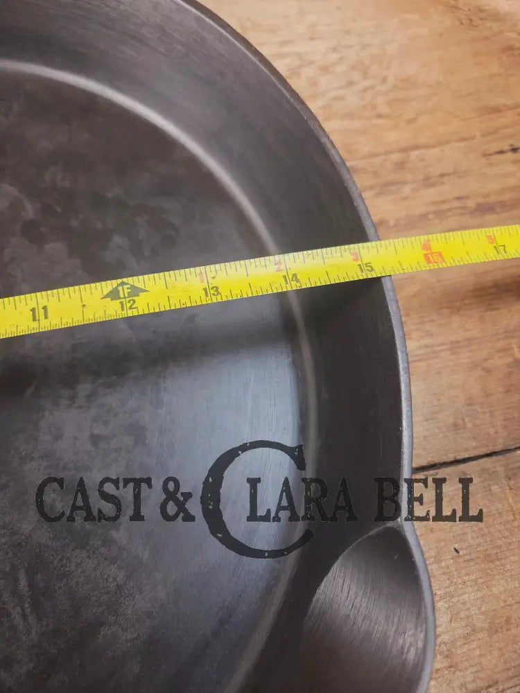 The biggest handled skillet made by Griswold! Huge beautiful 1930’s Griswold No. 14 Skillet with Large Block Logo and