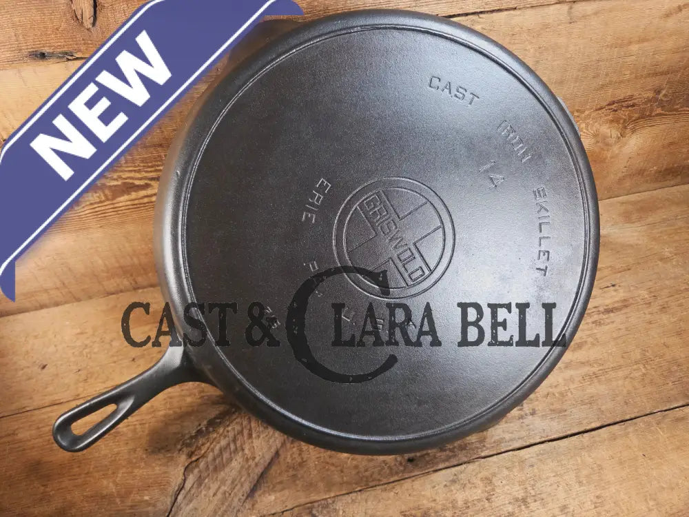 The biggest handled skillet made by Griswold! Huge beautiful 1930βs Griswold No. 14 Skillet with Large Block Logo and