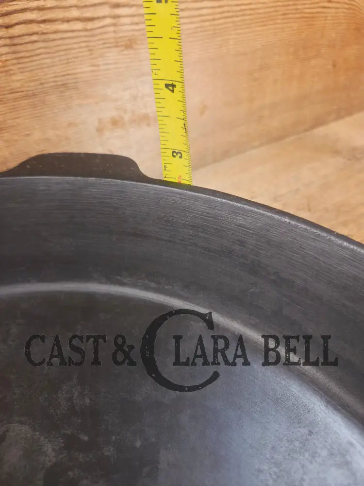 The biggest handled skillet made by Griswold! Huge beautiful 1930’s Griswold No. 14 Skillet with Large Block Logo and