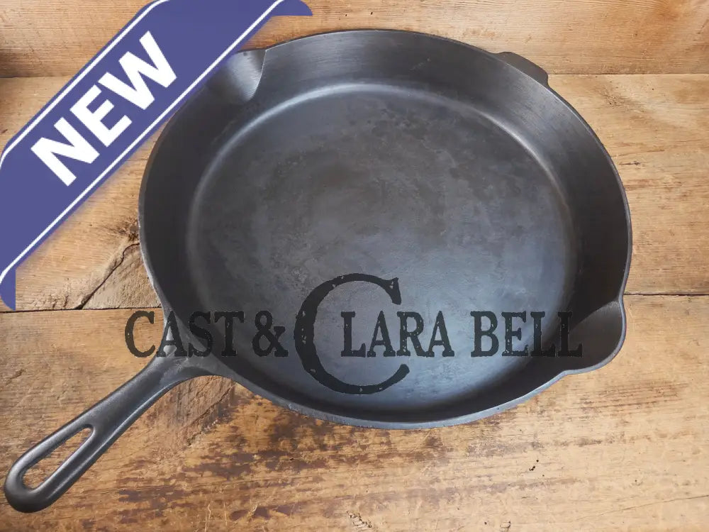 The biggest handled skillet made by Griswold! Huge beautiful 1930βs Griswold No. 14 Skillet with Large Block Logo and