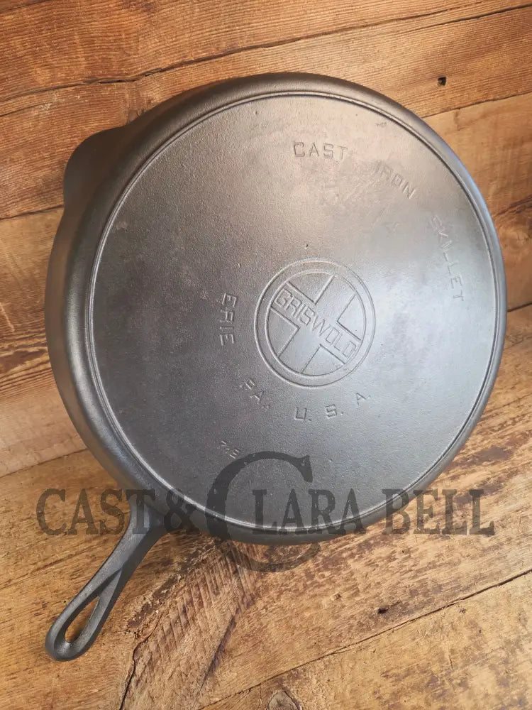 The biggest handled skillet made by Griswold! Huge 1930’s Griswold No. 14 Skillet with Large Block Logo and Heat Ring