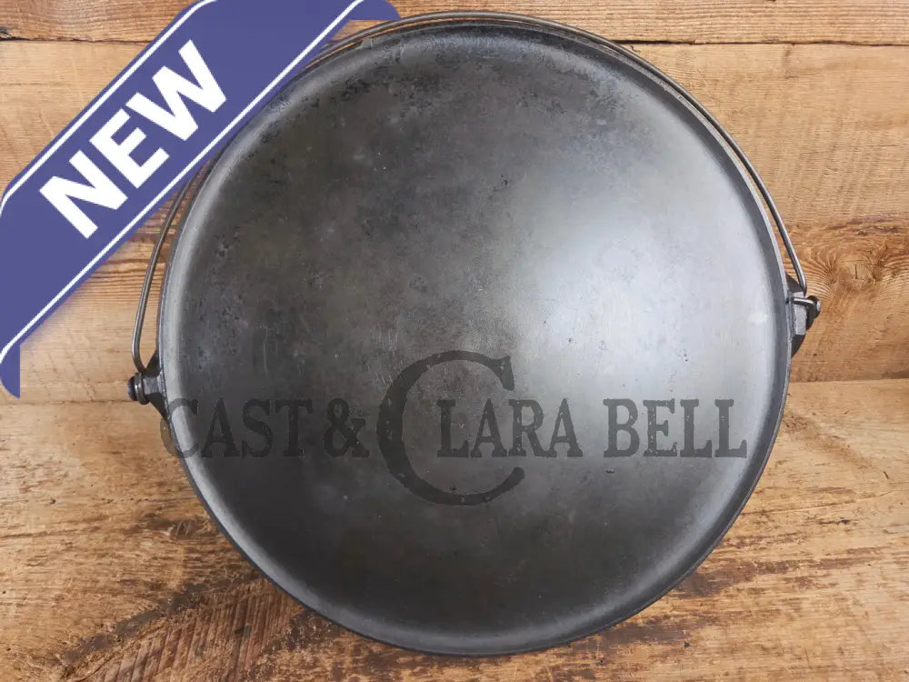 The BIGGEST you can buy! HTF 1920βs Griswold No. 14 Round Griddle with Bail. Block Logo #618. Ready to make pizzas by