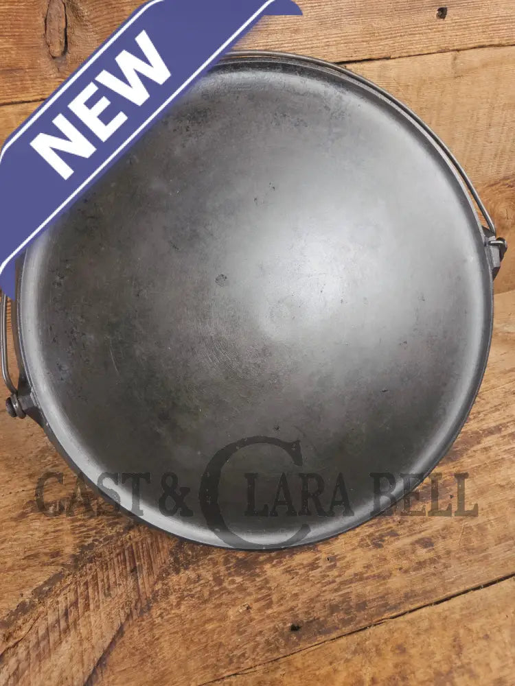 The BIGGEST you can buy! HTF 1920βs Griswold No. 14 Round Griddle with Bail. Block Logo #618. Ready to make pizzas by