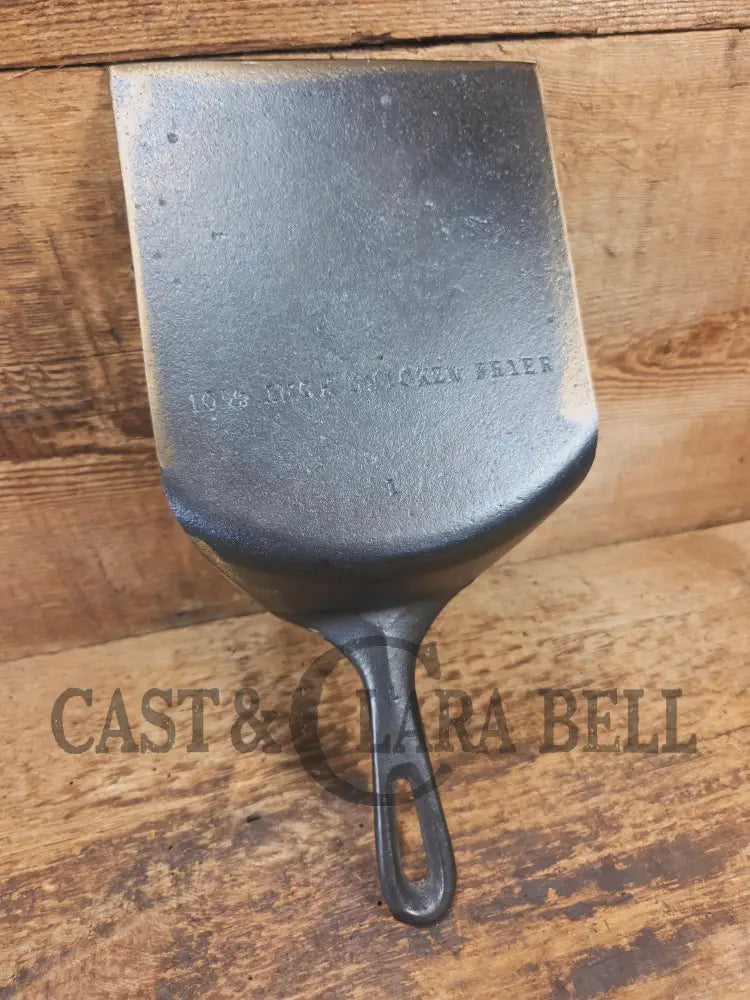 The BURGER Flipper! Custom Repurposed Spatula. Made from a Wagner #8 DEEP Chicken Fryer. Awesome for the home griller!
