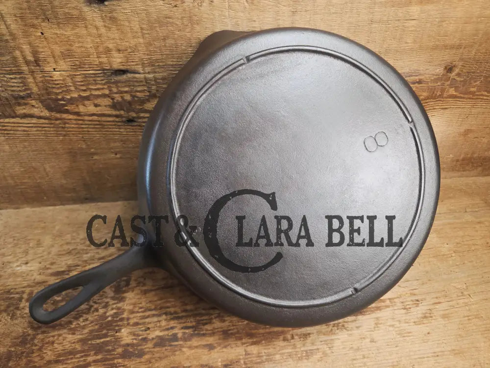 The Clara Bell Classic! 1940’s Era Three notch Lodge #8 cast iron skillet. Skillet