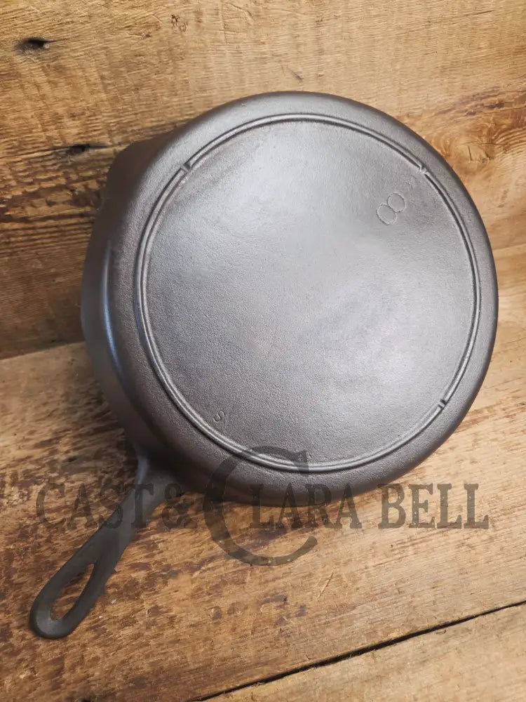 The Clara Bell Classic! 1940’s Era Three notch Lodge #8 cast iron skillet. Skillet
