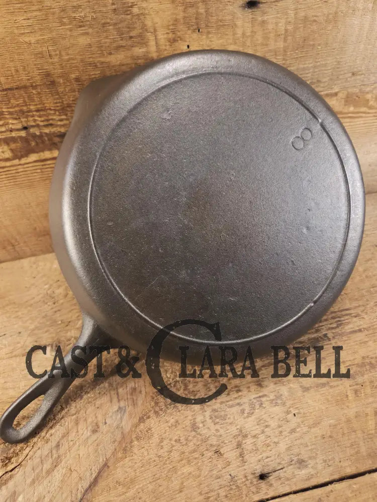 The Clara Bell Classic! 1940’s Era Three notch Lodge #8 cast iron skillet. Beautiful piece of Americana! SC24