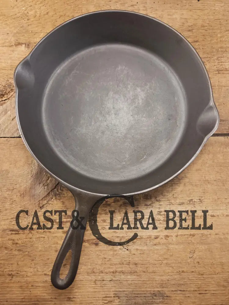 The Clara Bell Classic! 1940’s Era Three notch Lodge #8 cast iron skillet. Beautiful piece of Americana! SC24