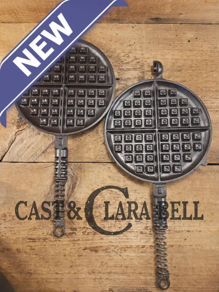 The Classic 1920’s Griswold Waffle Iron (314 /315) with Low Base (913). Fully restored and ready to make crispy