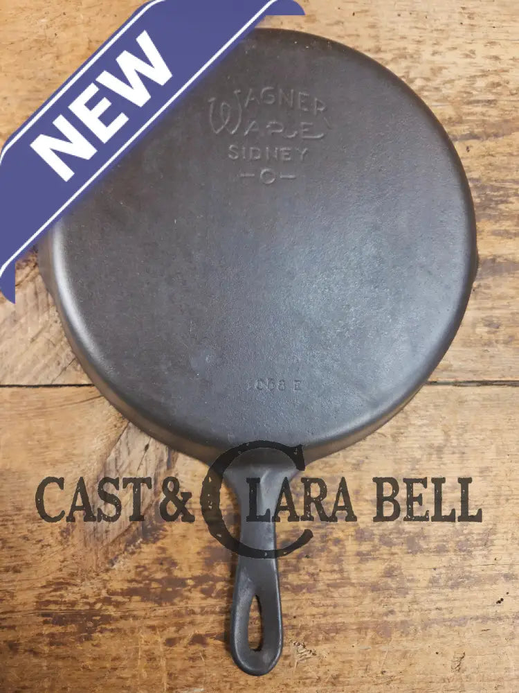 The Classic! 1930’s Wagner Ware #8 Cast Iron Skillet with Stylized Logo 1058 E Skillet