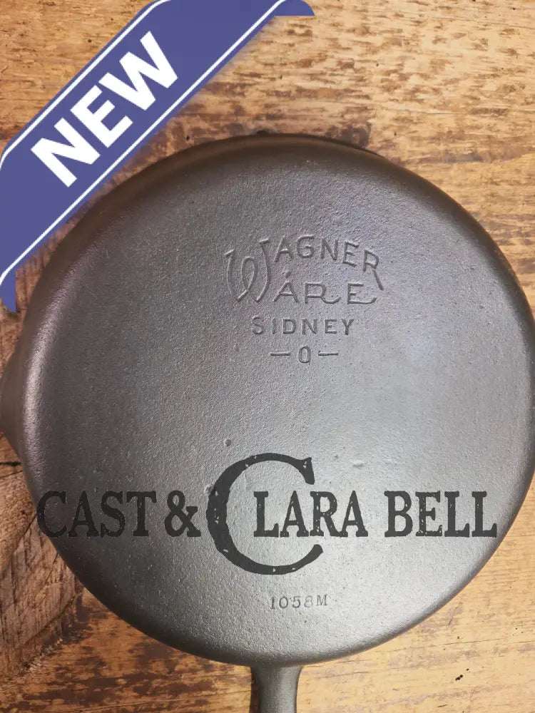 The Classic! 1930’s Wagner Ware #8 Cast Iron Skillet with Stylized Logo 1058 M Skillet