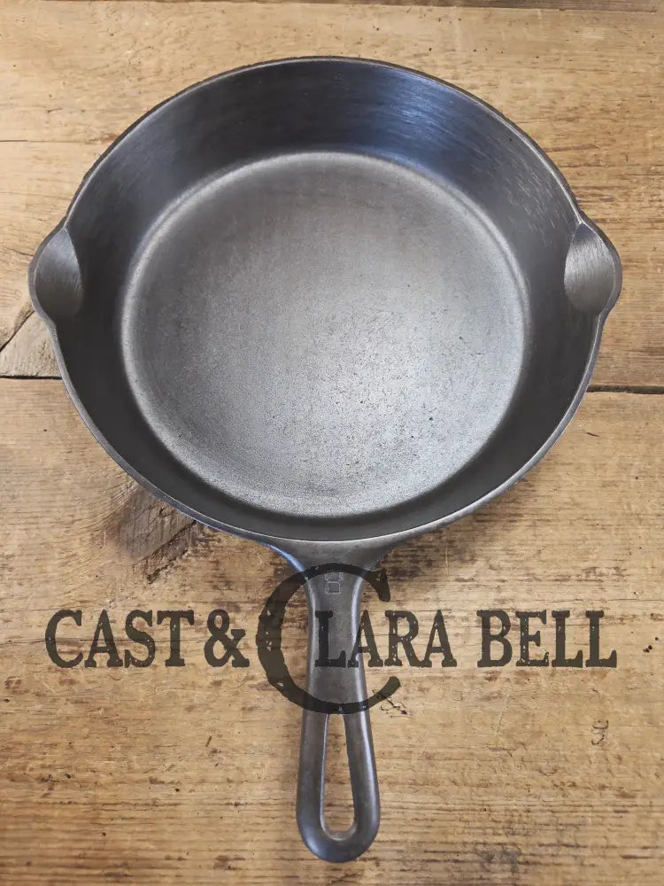 The Classic! 1940’s Griswold No. 8 Cast Iron Skillet with Small Block Logo and Smooth Bottom 704 D Skillet