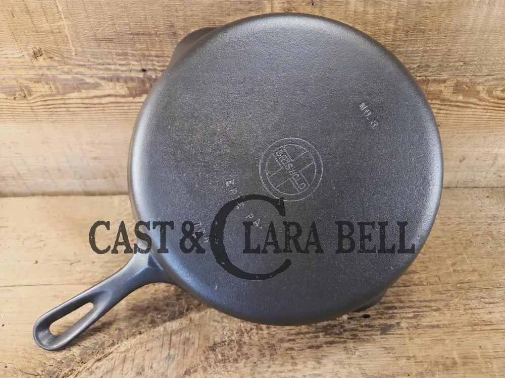 The Classic! 1940’s Griswold No. 8 Cast Iron Skillet with Small Block Logo and Smooth Bottom 704 D Skillet