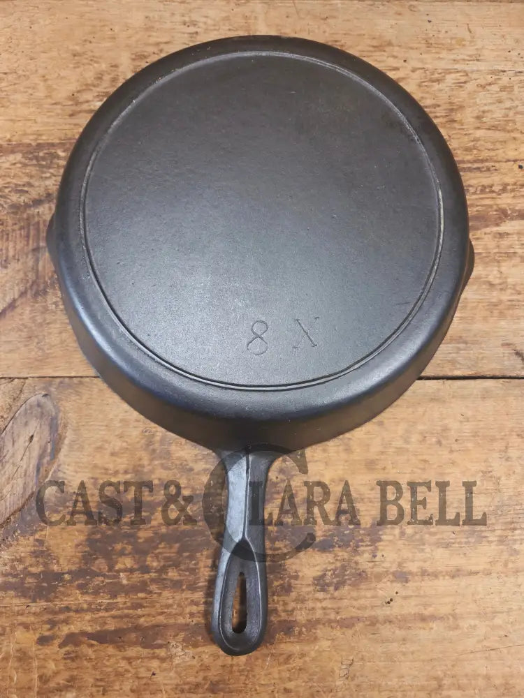 The Classic 8! 1940’s early Hand Scribed Birmingham Stove & Range Red Mountain Series #8X Skillet - Skillet