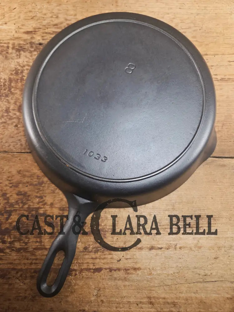 The Classic 8! 1940’s Iron Mountain by Griswold #8 Skillet with Heat Ring 1033. Unique brand from an iconic company