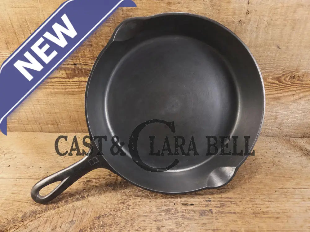 The Classic and our Best Seller! 1930’s Griswold #8 Cast Iron Skillet with Large Block Logo 704 W