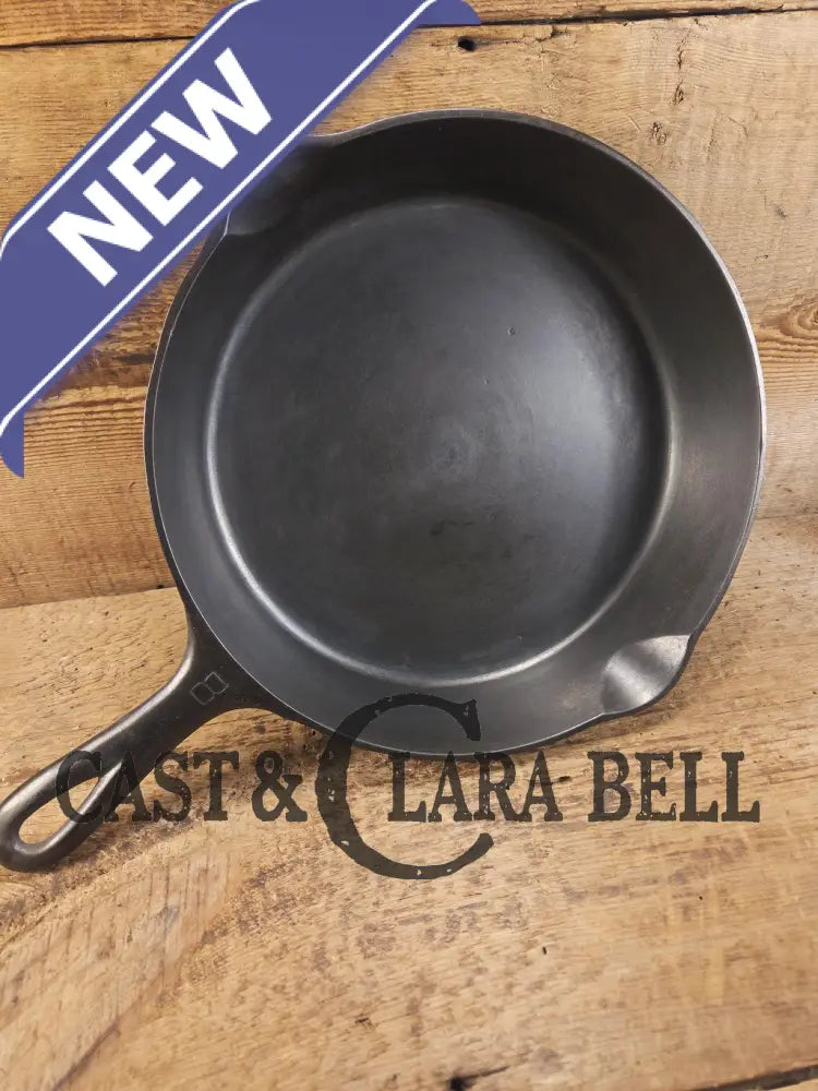 The Classic and our Best Seller! 1930’s Griswold #8 Cast Iron Skillet with Large Block Logo 704 W