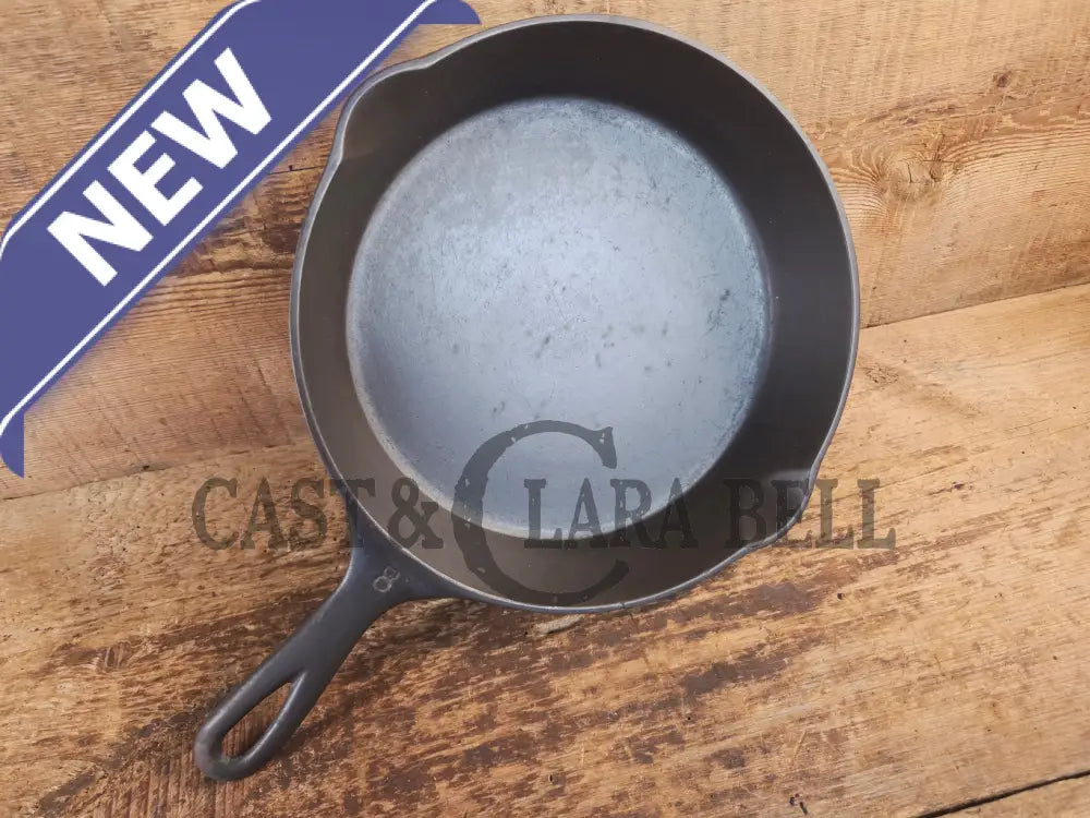 The Classic! GHOST Marked 1924 Wagner Ware Sidney -O- #8 ’I’ Skillet with Heat Ring and Stylized Logo 1058 I - Skillet