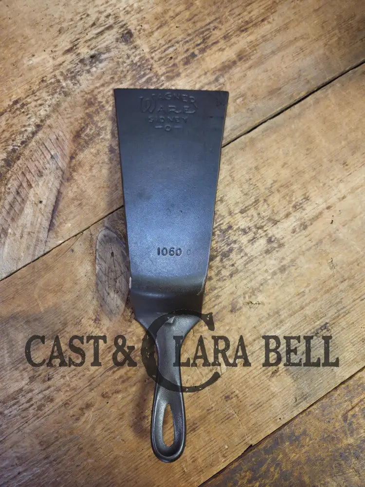 The Mac Daddy! Reclaimed spatula from a big #10 WagnerWare 1930’s Era Smooth Bottom skillet. One of a kind! SC24 Spatula