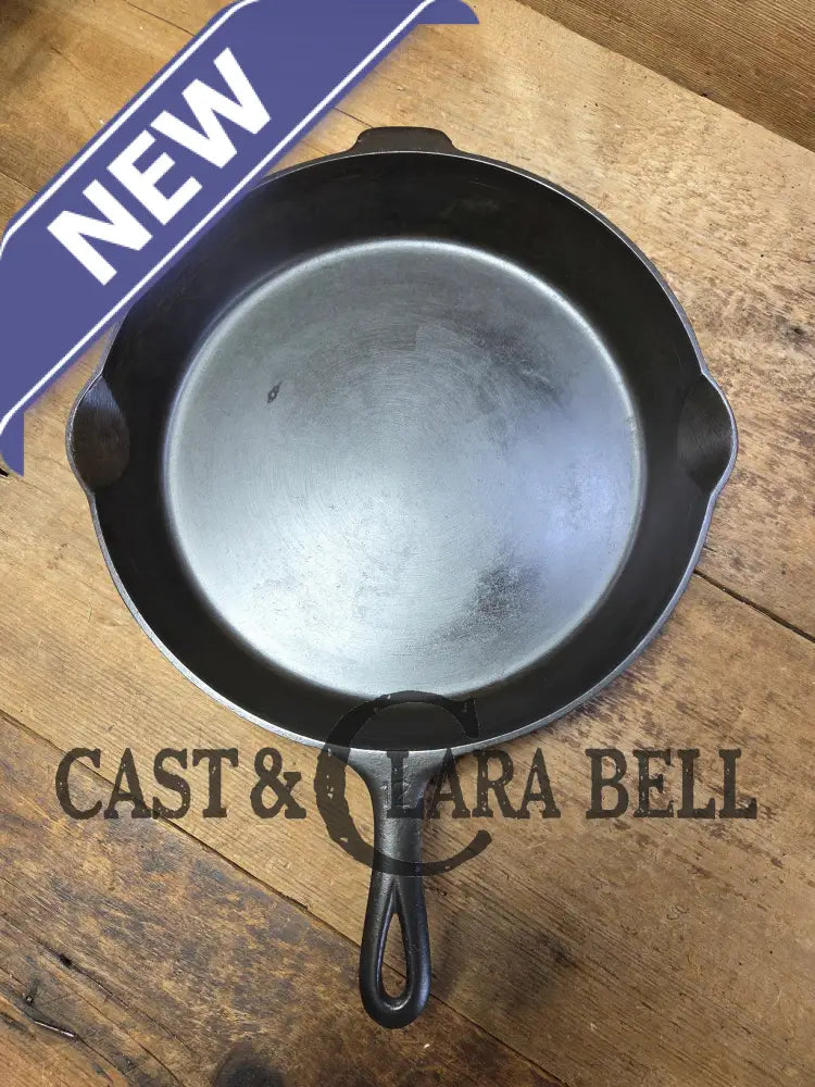 The Premier Skillet! GLASS smooth huge 1920βs Griswold No. 12 Skillet with Block Logo 719. Perfect bacon skillet Skillet