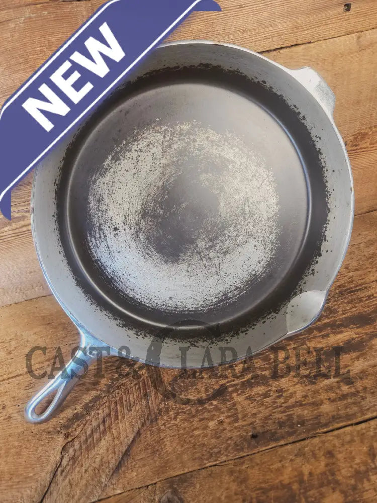 The Premier Skillet! Huge 1920’s Griswold No. 12 Skillet with Block Logo 719. Chrome Finish - Skillet