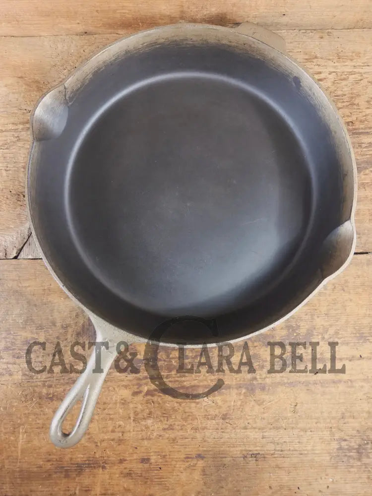 The Premier Skillet! Huge 1920’s Griswold No. 12 Skillet with Block Logo 719. Duo-Finish - Skillet