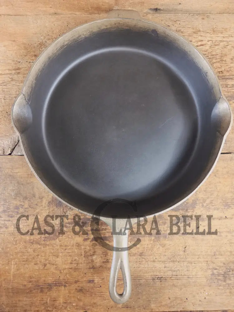 The Premier Skillet! Huge 1920’s Griswold No. 12 Skillet with Block Logo 719. Duo-Finish - Skillet