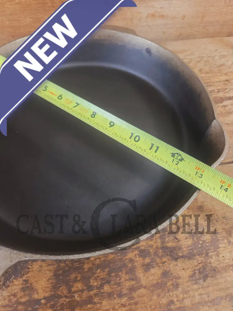 The Premier Skillet! Huge 1920βs Griswold No. 12 Skillet with Block Logo 719. Duo-Finish - Skillet