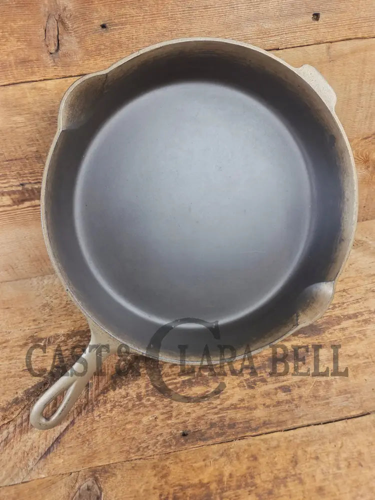 The Premier Skillet! Huge 1920’s Griswold No. 12 Skillet with Block Logo 719. Duo-Finish - Skillet