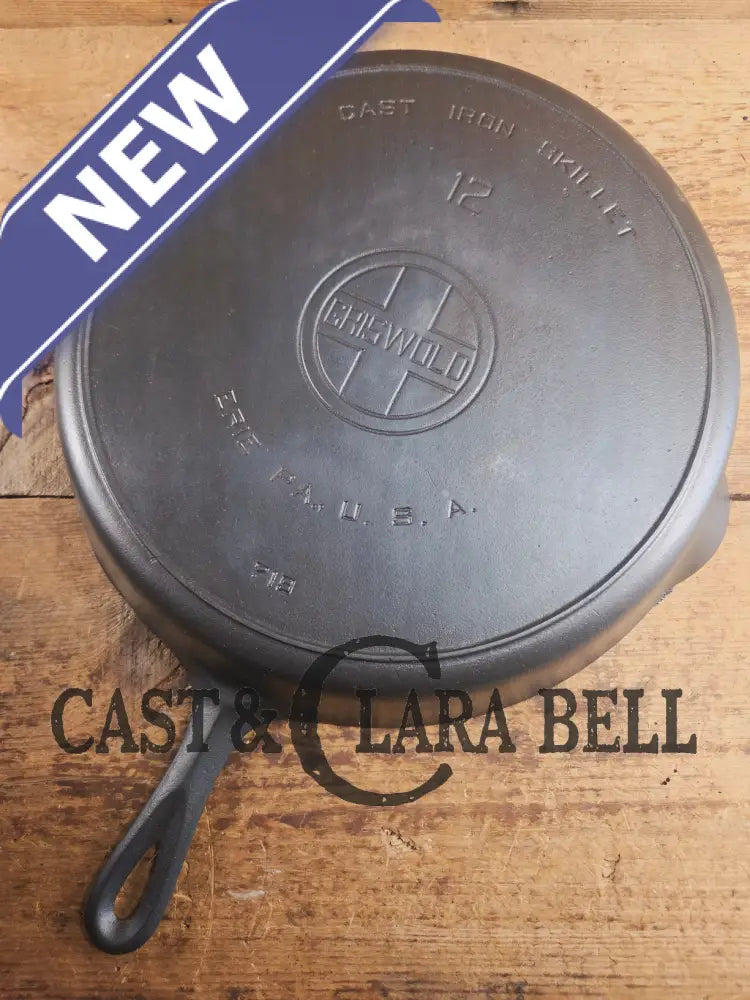 The Premier Skillet! Huge 1920βs Griswold No. 12 Skillet with Block Logo 719. Perfect bacon skillet Skillet