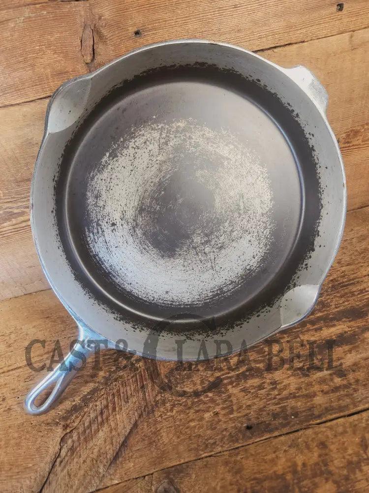The Premier Skillet! Huge 1920’s Griswold No. 12 Skillet with Block Logo 719. Chrome Finish - Skillet
